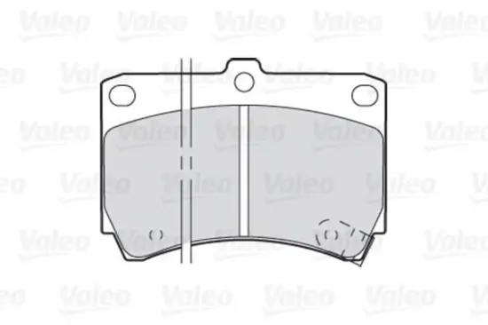 Bremsbelagsatz, Scheibenbremse Vorderachse VALEO 301274 Bild Bremsbelagsatz, Scheibenbremse Vorderachse VALEO 301274