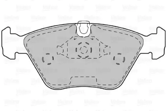 Bremsbelagsatz, Scheibenbremse Vorderachse VALEO 598310 Bild Bremsbelagsatz, Scheibenbremse Vorderachse VALEO 598310