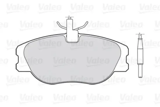 Bremsbelagsatz, Scheibenbremse Vorderachse VALEO 301064 Bild Bremsbelagsatz, Scheibenbremse Vorderachse VALEO 301064