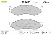 Bremsbelagsatz, Scheibenbremse VALEO 301491