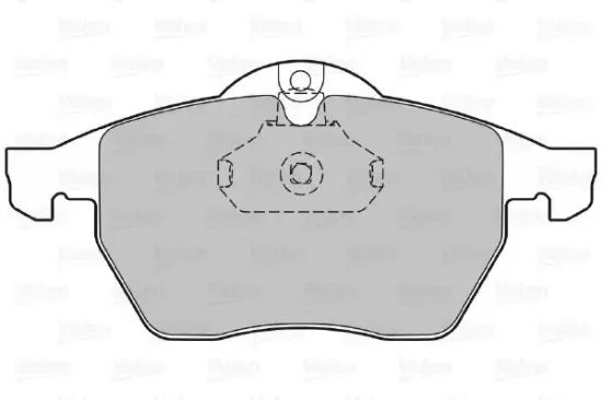 Bremsbelagsatz, Scheibenbremse Vorderachse VALEO 598305 Bild Bremsbelagsatz, Scheibenbremse Vorderachse VALEO 598305