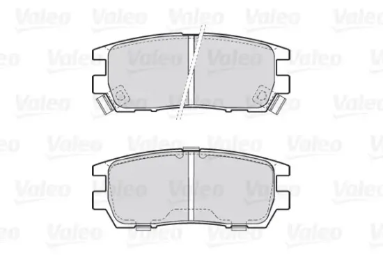 Bremsbelagsatz, Scheibenbremse Hinterachse VALEO 301519 Bild Bremsbelagsatz, Scheibenbremse Hinterachse VALEO 301519