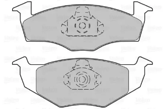 Bremsbelagsatz, Scheibenbremse VALEO 598066 Bild Bremsbelagsatz, Scheibenbremse VALEO 598066