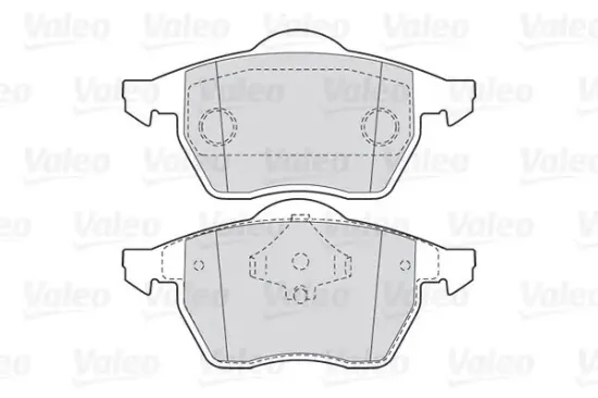 Bremsbelagsatz, Scheibenbremse Vorderachse VALEO 301355 Bild Bremsbelagsatz, Scheibenbremse Vorderachse VALEO 301355