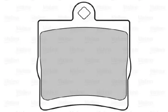 Bremsbelagsatz, Scheibenbremse Hinterachse VALEO 598444 Bild Bremsbelagsatz, Scheibenbremse Hinterachse VALEO 598444