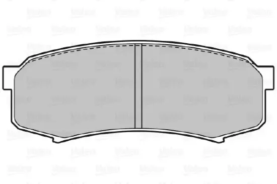 Bremsbelagsatz, Scheibenbremse Hinterachse VALEO 598777 Bild Bremsbelagsatz, Scheibenbremse Hinterachse VALEO 598777