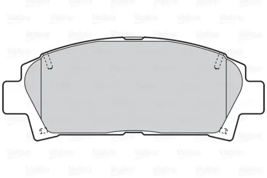 Bremsbelagsatz, Scheibenbremse Vorderachse VALEO 302065 Bild Bremsbelagsatz, Scheibenbremse Vorderachse VALEO 302065