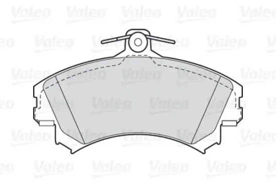 Bremsbelagsatz, Scheibenbremse Vorderachse VALEO 301493 Bild Bremsbelagsatz, Scheibenbremse Vorderachse VALEO 301493