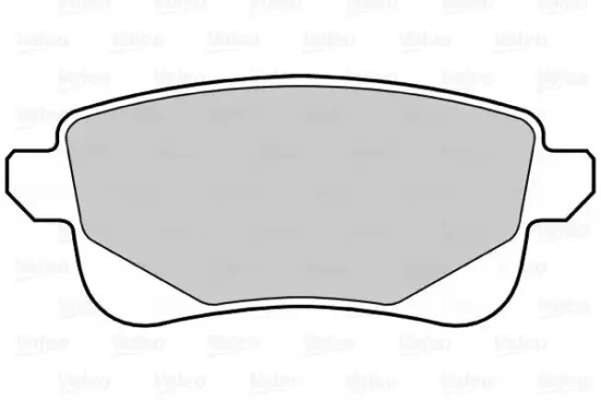 Bremsbelagsatz, Scheibenbremse Hinterachse VALEO 302232 Bild Bremsbelagsatz, Scheibenbremse Hinterachse VALEO 302232