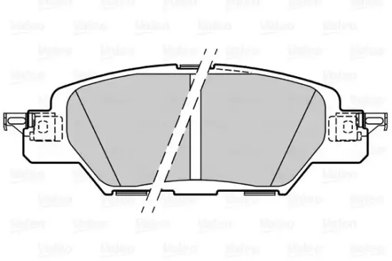 Bremsbelagsatz, Scheibenbremse Hinterachse VALEO 601500 Bild Bremsbelagsatz, Scheibenbremse Hinterachse VALEO 601500