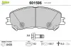 Bremsbelagsatz, Scheibenbremse Vorderachse VALEO 601596