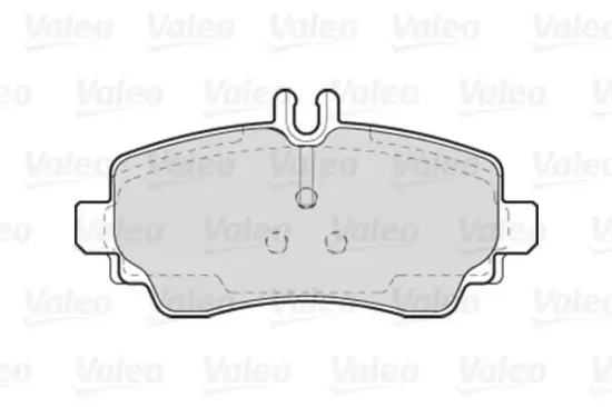 Bremsbelagsatz, Scheibenbremse Vorderachse VALEO 301549 Bild Bremsbelagsatz, Scheibenbremse Vorderachse VALEO 301549