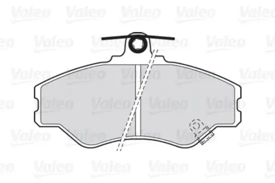 Bremsbelagsatz, Scheibenbremse Vorderachse VALEO 301634 Bild Bremsbelagsatz, Scheibenbremse Vorderachse VALEO 301634