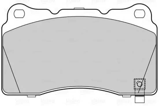 Bremsbelagsatz, Scheibenbremse Vorderachse VALEO 302310 Bild Bremsbelagsatz, Scheibenbremse Vorderachse VALEO 302310