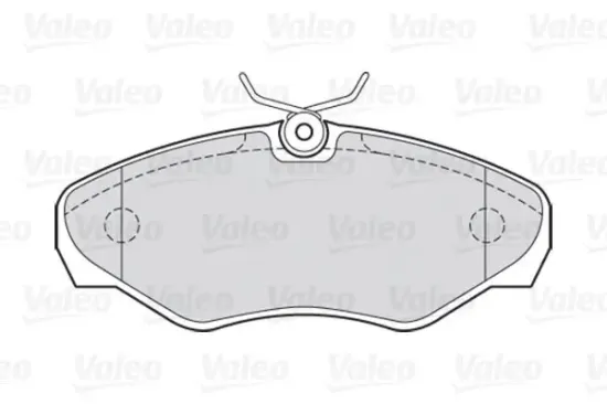 Bremsbelagsatz, Scheibenbremse Vorderachse VALEO 301545 Bild Bremsbelagsatz, Scheibenbremse Vorderachse VALEO 301545