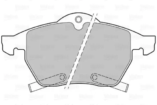 Bremsbelagsatz, Scheibenbremse Vorderachse VALEO 598475 Bild Bremsbelagsatz, Scheibenbremse Vorderachse VALEO 598475