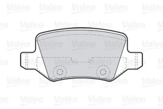 Bremsbelagsatz, Scheibenbremse Hinterachse VALEO 301583 Bild Bremsbelagsatz, Scheibenbremse Hinterachse VALEO 301583