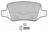 Bremsbelagsatz, Scheibenbremse Hinterachse VALEO 598583 Bild Bremsbelagsatz, Scheibenbremse Hinterachse VALEO 598583