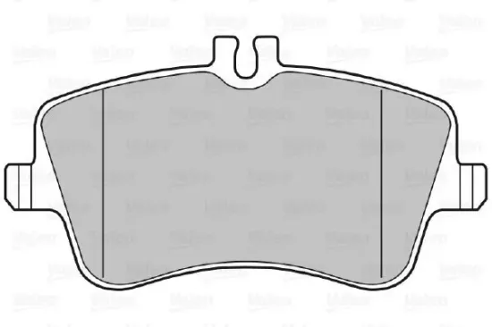 Bremsbelagsatz, Scheibenbremse Vorderachse VALEO 598448 Bild Bremsbelagsatz, Scheibenbremse Vorderachse VALEO 598448