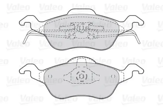 Bremsbelagsatz, Scheibenbremse Vorderachse VALEO 301317 Bild Bremsbelagsatz, Scheibenbremse Vorderachse VALEO 301317