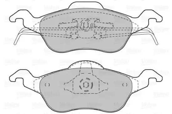 Bremsbelagsatz, Scheibenbremse Vorderachse VALEO 598317 Bild Bremsbelagsatz, Scheibenbremse Vorderachse VALEO 598317
