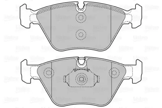 Bremsbelagsatz, Scheibenbremse Vorderachse VALEO 598811 Bild Bremsbelagsatz, Scheibenbremse Vorderachse VALEO 598811