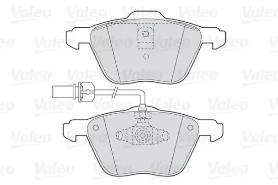 Bremsbelagsatz, Scheibenbremse Vorderachse VALEO 301565 Bild Bremsbelagsatz, Scheibenbremse Vorderachse VALEO 301565
