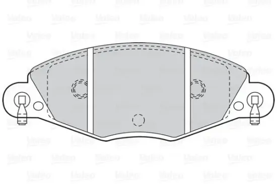 Bremsbelagsatz, Scheibenbremse Vorderachse VALEO 302020 Bild Bremsbelagsatz, Scheibenbremse Vorderachse VALEO 302020