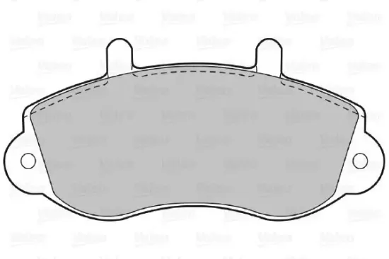 Bremsbelagsatz, Scheibenbremse Vorderachse VALEO 598490 Bild Bremsbelagsatz, Scheibenbremse Vorderachse VALEO 598490