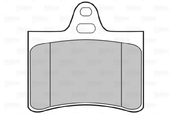 Bremsbelagsatz, Scheibenbremse Hinterachse VALEO 598418 Bild Bremsbelagsatz, Scheibenbremse Hinterachse VALEO 598418