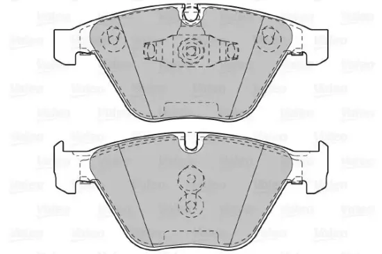 Bremsbelagsatz, Scheibenbremse Vorderachse VALEO 601027 Bild Bremsbelagsatz, Scheibenbremse Vorderachse VALEO 601027