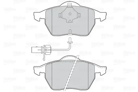 Bremsbelagsatz, Scheibenbremse Vorderachse VALEO 302030 Bild Bremsbelagsatz, Scheibenbremse Vorderachse VALEO 302030