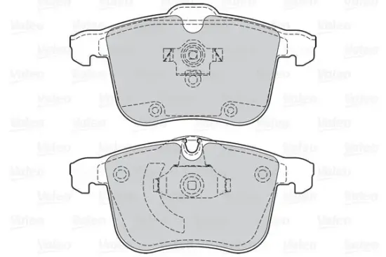 Bremsbelagsatz, Scheibenbremse Vorderachse VALEO 302064 Bild Bremsbelagsatz, Scheibenbremse Vorderachse VALEO 302064