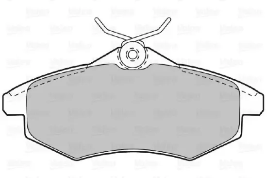 Bremsbelagsatz, Scheibenbremse Vorderachse VALEO 598500 Bild Bremsbelagsatz, Scheibenbremse Vorderachse VALEO 598500