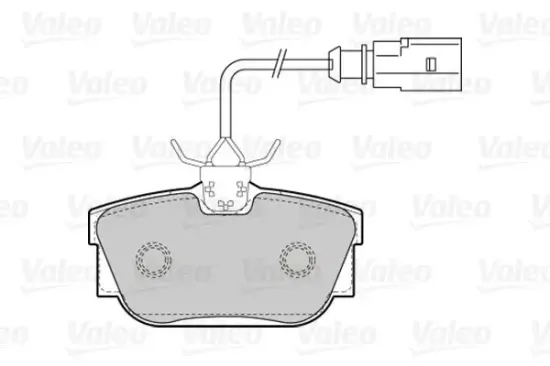Bremsbelagsatz, Scheibenbremse Hinterachse VALEO 301650 Bild Bremsbelagsatz, Scheibenbremse Hinterachse VALEO 301650