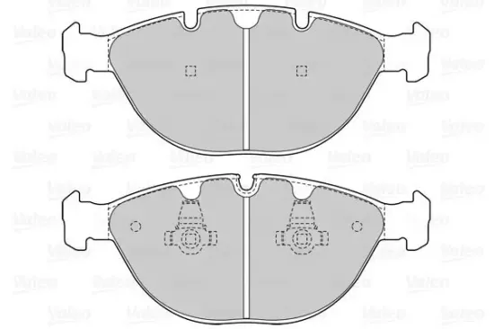 Bremsbelagsatz, Scheibenbremse Vorderachse VALEO 601524 Bild Bremsbelagsatz, Scheibenbremse Vorderachse VALEO 601524