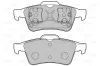 Bremsbelagsatz, Scheibenbremse Hinterachse VALEO 598472 Bild Bremsbelagsatz, Scheibenbremse Hinterachse VALEO 598472