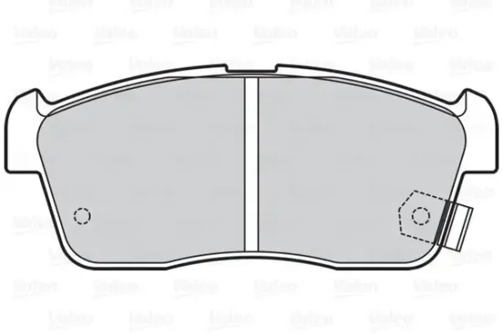 Bremsbelagsatz, Scheibenbremse Vorderachse VALEO 302055 Bild Bremsbelagsatz, Scheibenbremse Vorderachse VALEO 302055