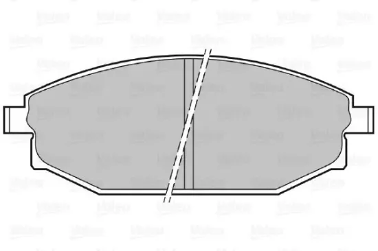 Bremsbelagsatz, Scheibenbremse Vorderachse VALEO 598504 Bild Bremsbelagsatz, Scheibenbremse Vorderachse VALEO 598504