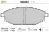 Bremsbelagsatz, Scheibenbremse Vorderachse VALEO 598504 Bild Bremsbelagsatz, Scheibenbremse Vorderachse VALEO 598504