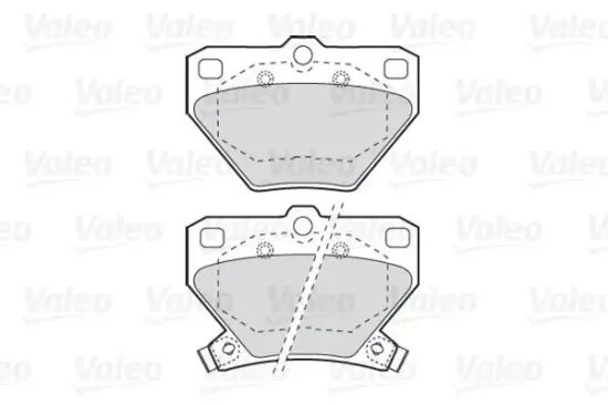 Bremsbelagsatz, Scheibenbremse Hinterachse VALEO 301577 Bild Bremsbelagsatz, Scheibenbremse Hinterachse VALEO 301577