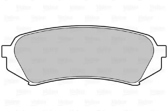 Bremsbelagsatz, Scheibenbremse Hinterachse VALEO 598865 Bild Bremsbelagsatz, Scheibenbremse Hinterachse VALEO 598865