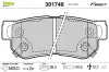 Bremsbelagsatz, Scheibenbremse Hinterachse VALEO 301748
