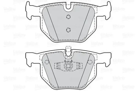 Bremsbelagsatz, Scheibenbremse VALEO 302075 Bild Bremsbelagsatz, Scheibenbremse VALEO 302075