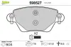 Bremsbelagsatz, Scheibenbremse Hinterachse VALEO 598527 Bild Bremsbelagsatz, Scheibenbremse Hinterachse VALEO 598527