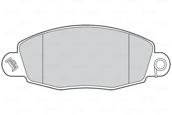 Bremsbelagsatz, Scheibenbremse Vorderachse VALEO 301547 Bild Bremsbelagsatz, Scheibenbremse Vorderachse VALEO 301547