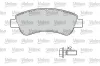 Bremsbelagsatz, Scheibenbremse Vorderachse VALEO 601464 Bild Bremsbelagsatz, Scheibenbremse Vorderachse VALEO 601464
