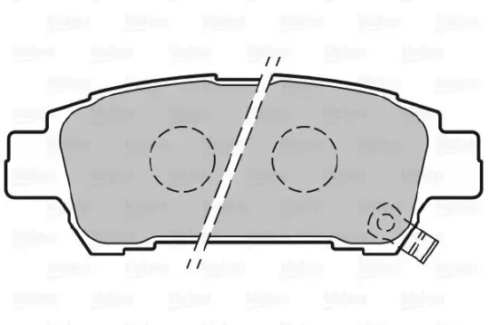 Bremsbelagsatz, Scheibenbremse Hinterachse VALEO 301542 Bild Bremsbelagsatz, Scheibenbremse Hinterachse VALEO 301542