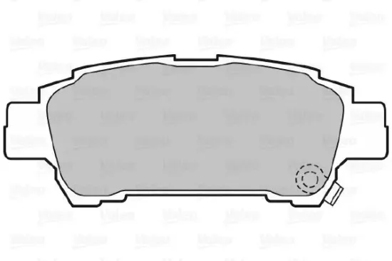 Bremsbelagsatz, Scheibenbremse Hinterachse VALEO 598542 Bild Bremsbelagsatz, Scheibenbremse Hinterachse VALEO 598542
