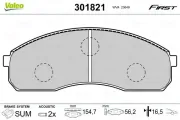 Bremsbelagsatz, Scheibenbremse VALEO 301821